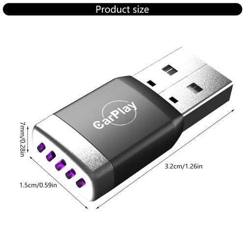 Trådløs USB-biladapter til skærmspejling af smartphones 2