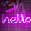 Φως Νυχτός Νέον, LED Πινακίδες Νέον Νυχτός Φως Hello Neon Lights Φώτα Νέον για Παιδικό 7