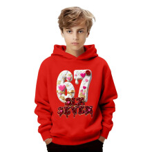 Boys Graphic Print Hooded Sweatshirt – Casual Pullover for Kids & Youth, Soft Comfortable Playwear for School & Outdoor Fun