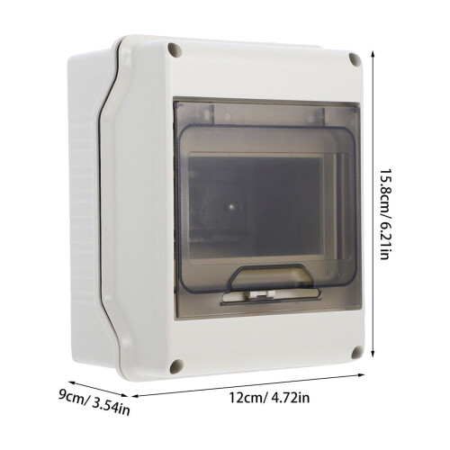 Circuit Breaker Box Plastic White Waterproof 1Pack 1