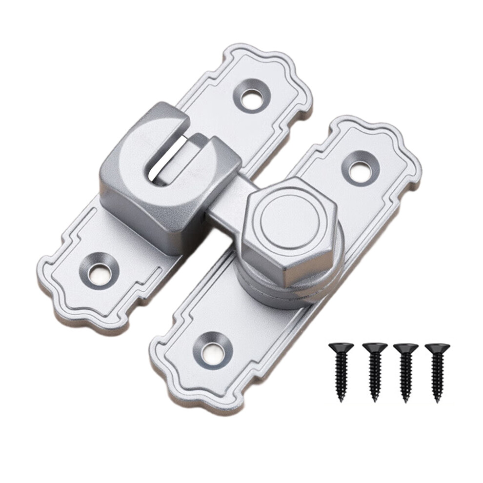 Multipurpose Sliding Swing Bolt Lock Compact Not Pry Security Latches Quick Fixing For Door Gate & Storage Cabinets 9422877376636