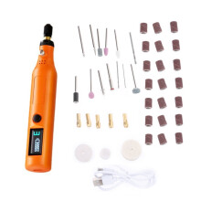 Miniature Digital Electric Grinding Machine Portable Engraver Set for Craftsmen Model Repair Metal Polishing Carving 43x