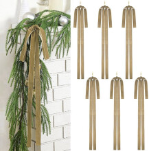 12 fluwelen kerststrikken 60x40cm voor trapkransen