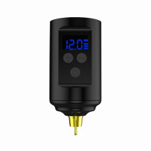 Wireless Tattoo Battery Pack, Rechargeable Cordless Tattoo Power Supply Portable RCA Lithium Battery Pack 1200mAh Capacity with LED Digital Display