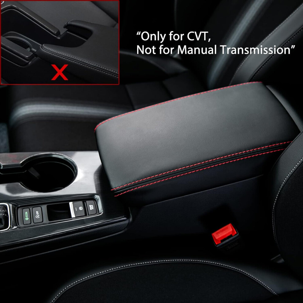 Car Center Console Armrest Cover Pu Leather For 2022-2024 Honda Civic Protector 9399596581200