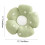 Bloemvormig pluche kussen 45 cm groen 3