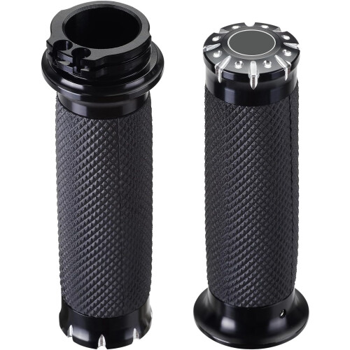 Motorcycle Handlebar Grips 1 inch Soft Throttle Compatible