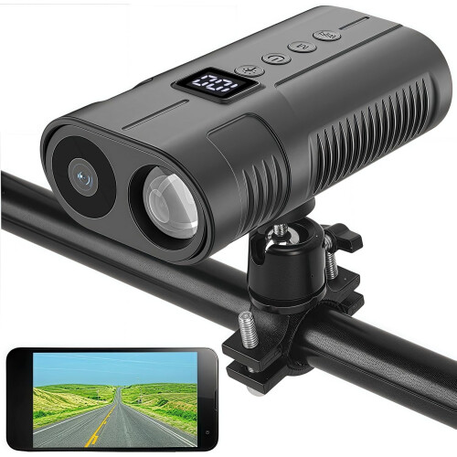 Caméra avant pour vélo 1080p 64 Go 10 H rechargeable