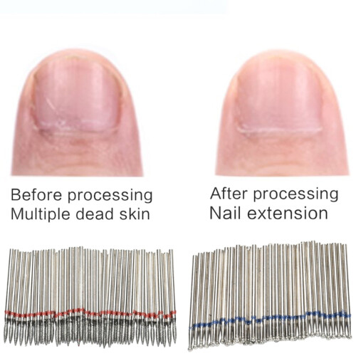 50Pcs Cuticle Drill Bit Cuticle Drill Bits for Nails Drill Bits Electric File Machine Pedicure Tool 1
