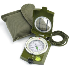 WarmH Compass: Accurate, Lightweight Orienteering Compass w/ Strap & Case, Glow-in-Dark, Waterproof – Compatible with Hiking, Camping, Backpacking,
