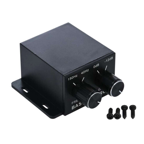 Auto Power Amplifier Practical Output Interfaces Adjustable Bass Subwoofer Universally Controller