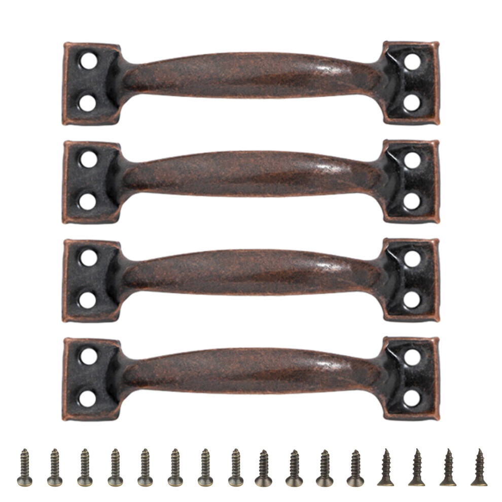 Pack Of 4 Gate Handles Bows-Shaped Garage Door Handle Metal Pulls For Wardrobes Cupboards And Fences Furniture Knob 9399596094595