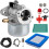 Carburetor Kit with Air Filter and Spark Plug for Briggs & 1