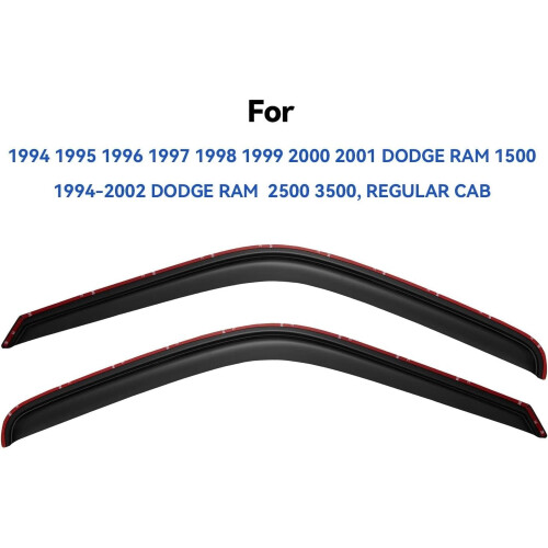 Ενσωματωμένα προστατευτικά βροχής για Dodge Ram1500 1994-2001, ανεμοθώρακες παραθύρων για 1