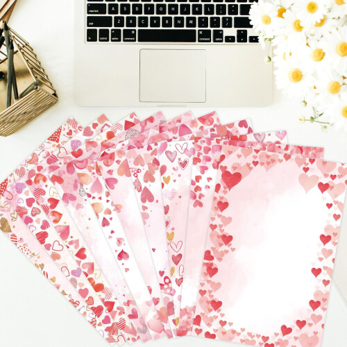 Valentine's Day Letter Set with Envelopes 12 pcs 2