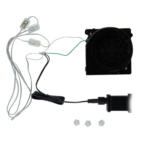 Inflatable Blower Replacement, 12V 1.0A Fan Blower Motor with 3 LED Lig