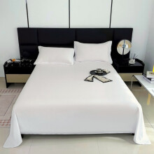 Soft Double-Brushed Polyester Bed Sheet, 90x86in, Machine Washable, Breathable & Non-Fading – Compatible with Standard Beds