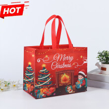 Bolsas de regalo navideñas grandes y reutilizables con asas