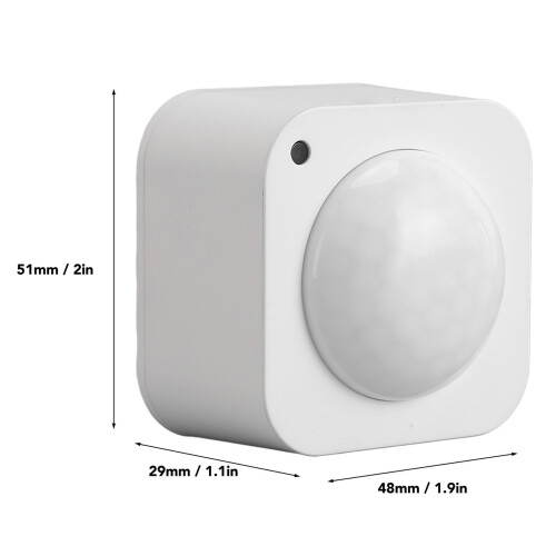 Wireless PIR Motion Sensor Detector ABS, 7m Range, WiFi, App Compatible 1