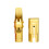 Bec de saxophone soprano en laiton doré mat 5C–9C 1