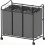 Wäschesortierwagen, robust, dunkelgrau, 3-Sack-Aufsatz 1