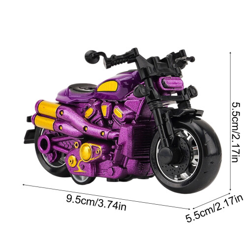Mini-motorcykellegetøj i legering med pull-back-funktion – 9,5 cm 2