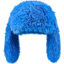 Furry Beanie Bunny Ears Hat Fluffy Warm Hat Plush Slouchy Beanies for Indoor and Outdoor