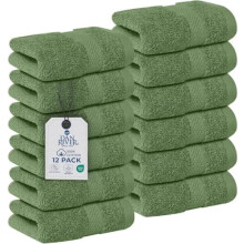 12er-Packung 100% Baumwoll-Gesichtstücher, 30 x 30 cm, 550 g/m²