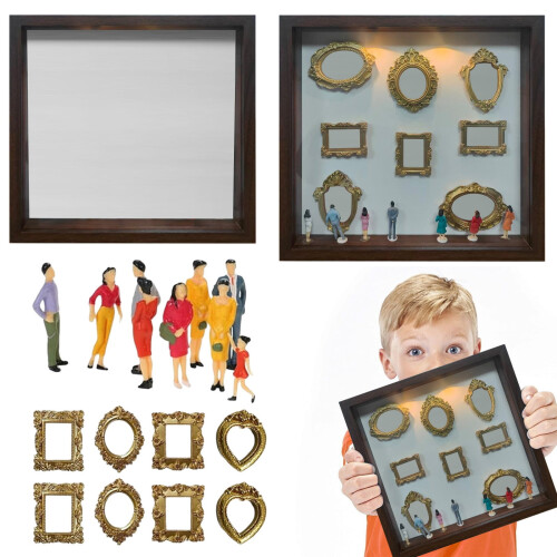 DIY Mini-Museum-Silhouette-Box-Set – 8 Rahmen &