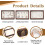 Ξύλινη θήκη βιτρίνας Shadow Box 12,2x8,6x1,8in για δείγματα, φωτογραφίες, εισιτήρια – 3