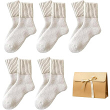 Chaussettes mi-mollet unies pour femme, douces et chaudes, 1 paire