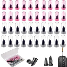 2026 New Vacuum Tire Plug Kit with 2/3 Sizes, Screw-in Plugs & Screwdriver – Fast Self-Service Repair for Car/Motorcycle/Bike
