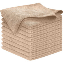 Panni per la pulizia in microfibra grigi, 50 pezzi (31,75 x 31,75 cm), 1200 lavaggi, ultra assorbenti, brillantezza senza aloni, lavaggio auto e