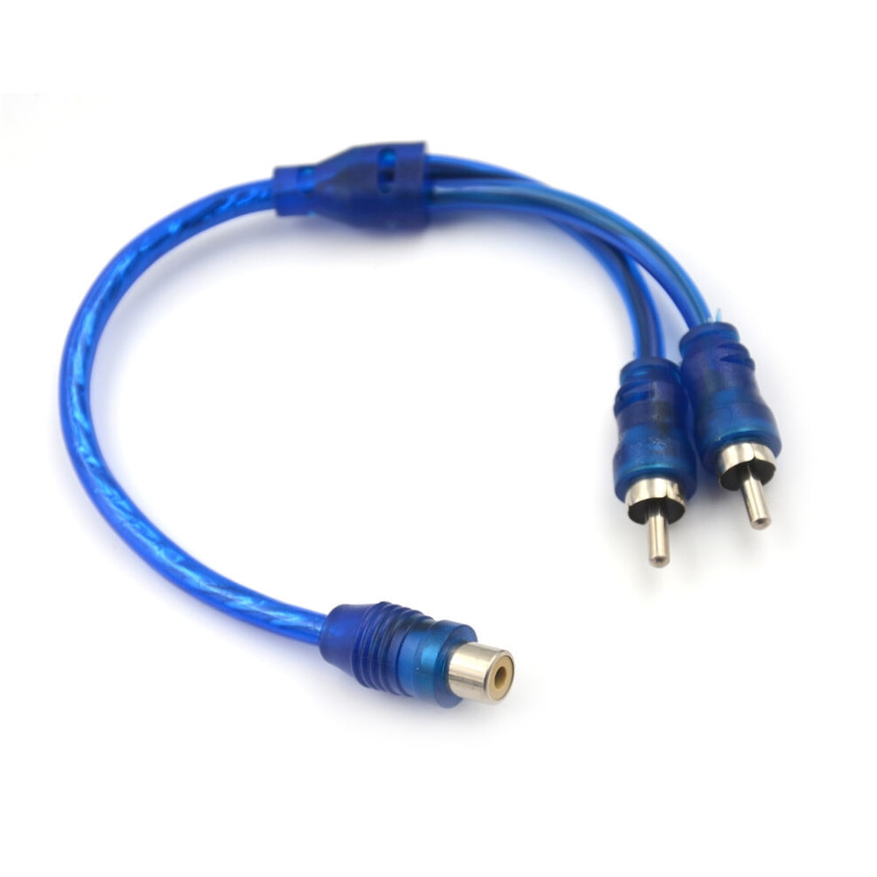 Rca Female To Dual Male Stereo Audio Y Splitter Blue 962029807223