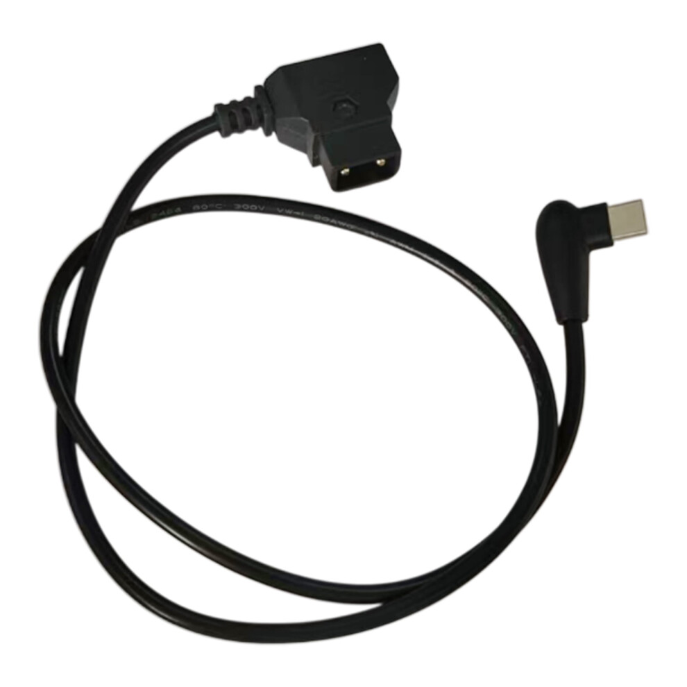 50Cm/19.6Inch D-Tap To Type C Connectors Adapters Cable V-Port Iron Head Video Power Cord Extension Line Black 9085618331334