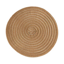 Ronde katoenen placemats van 38 cm (15 inch), antislip en hittebestendig.