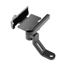 Aluminiowy uchwyt na telefon do motocykla, odporny na wstrząsy, obrotowy, bezpieczny i szybkozłączny, pasuje do smartfonów o szerokości 6-9,5 cm