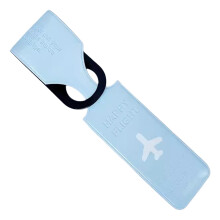 Etykiety bagażowe z PVC, wodoodporne, żółte, wielokolorowe, 9,75 x 1,56