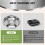 Assiette compartimentée en acier inoxydable de 20 cm (8 pouces) à 5 compartiments 5