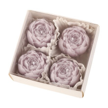 Velas perfumadas de rosas para mujer (paquete de 4)