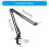 Microphone Desk Mount Stand Adjustable Height Angled 3