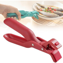 Clip antiscottatura per ciotole, pinza in silicone per piatti caldi, 19 cm
