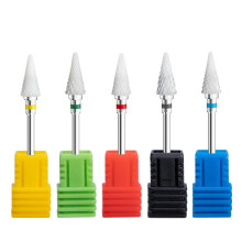 Kit de manucure électrique 5 pièces avec embouts en céramique pour limes à ongles et polissoirs, accessoires pour nail art.