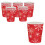 Rote Schneeflocken-Pappbecher, 12 oz, 25er-Packung 2