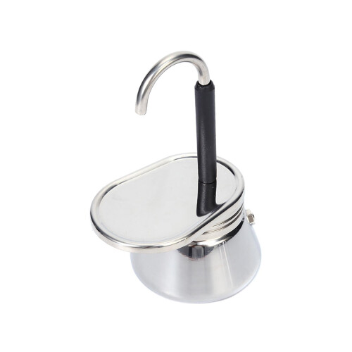 Single Spout Mini Coffee Pot Coffee Accessory Easy to Carry Cafe Maker Stainless