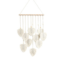 Sunxin Hangs Handmade Macrame Wall Hanging Leaves Large Boho Tapestry Chic Yarn Woven Art Decor for Nursery Bedroom and Living Room, A Pendant