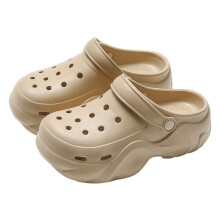 Hjemmesko til kvinder, træsko kvinder mænd unisex åndbare casual vandresko lette, bløde såler, platformsandaler, damehjemmesko, Z04Khaki, 6.5