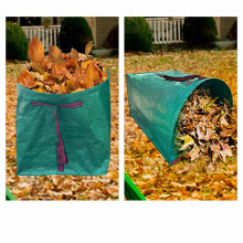 Sacs à feuilles robustes de grande capacité pour déchets de jardin – 270 L, en bâche, avec poignées, disponibles en plusieurs tailles