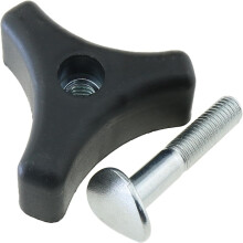 Juego de tuercas y tornillos para pomo de mango de cortacésped – 8 mm de diámetro, 2 unidades