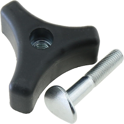 Håndtaksmutter og boltsett til gressklipper – 8 mm diameter, 2 stk.